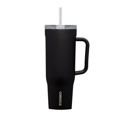 CORKCICLE Cruiser Insulated Tumbler With Handle & Straw (Matte Black) 1.2L