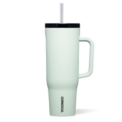 CORKCICLE Cruiser Insulated Tumbler With Handle & Straw (Sage Mist) 1.2L