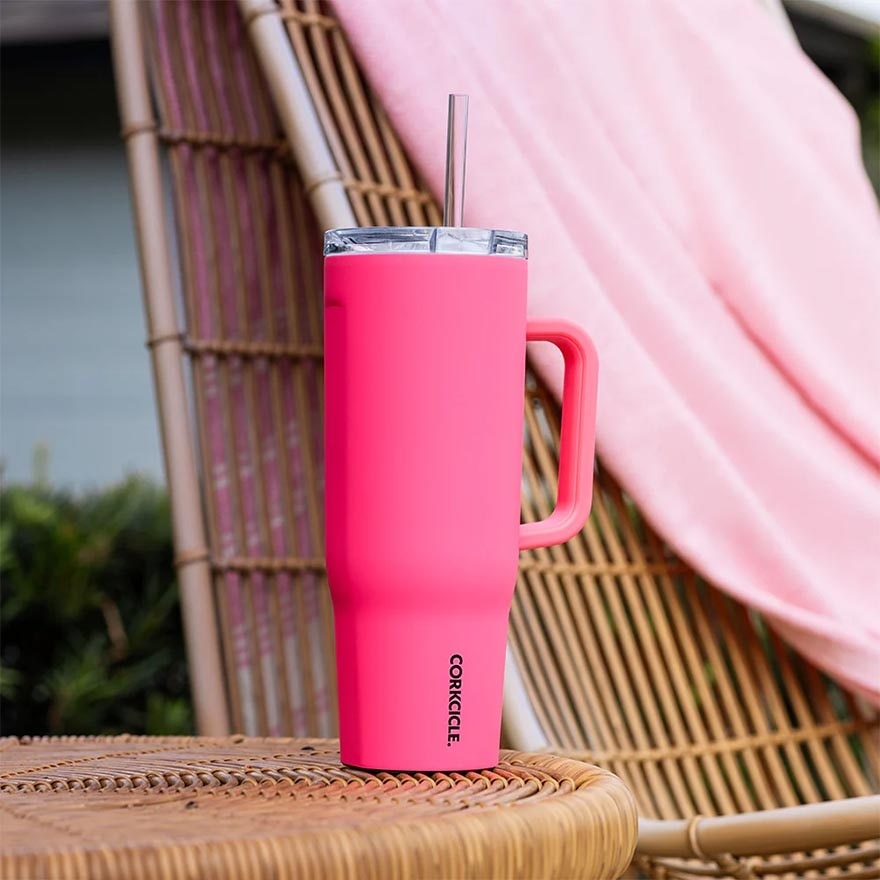 Cruiser Insulated Tumbler With Handle & Straw (Paradise Punch) 1.2L