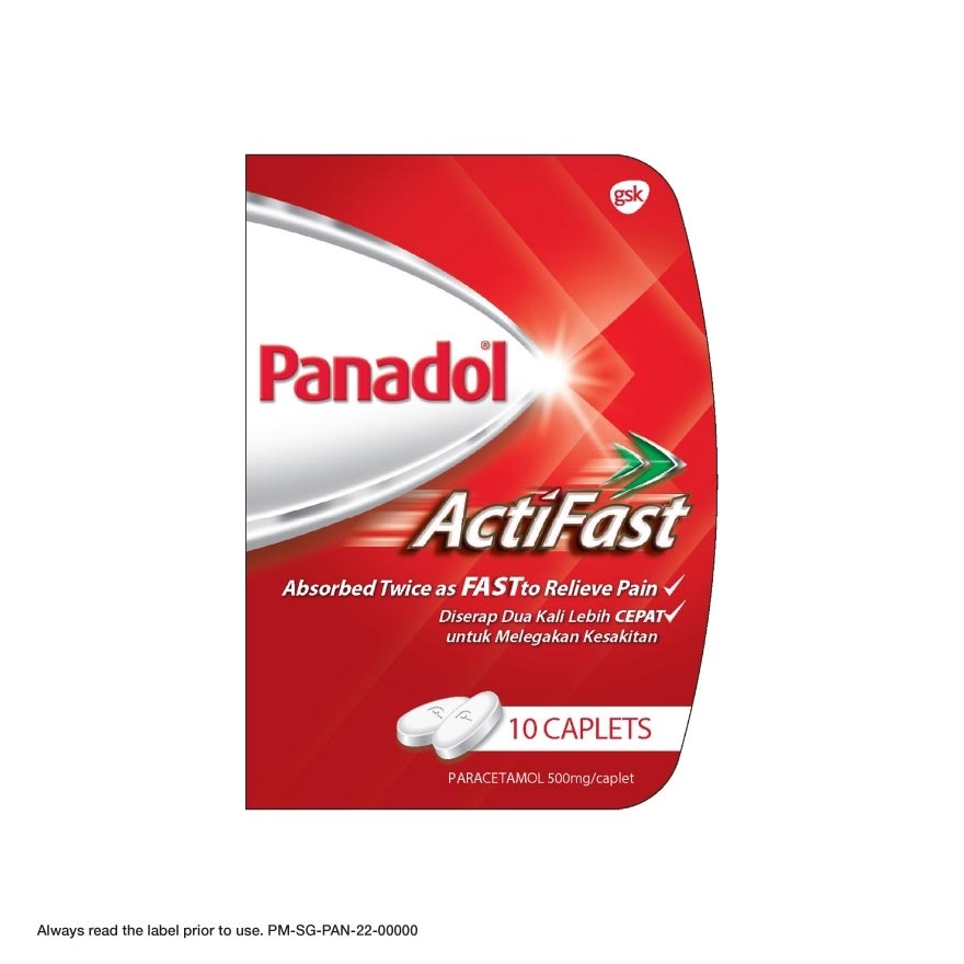 Actifast Caplets (Faster Pain Relief) 10s