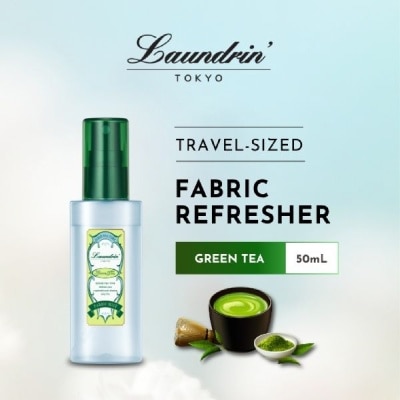 LAUNDRIN Good Tea Time Fabric Refresher Travel Sized Green Tea 50ml image