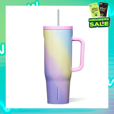 CORKCICLE Cruiser Insulated Tumbler With Handle & Straw (Rainbow Unicorn) 1.2L