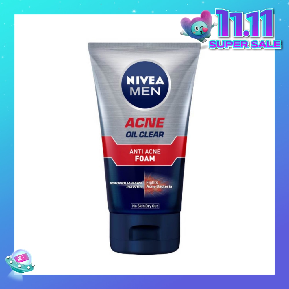 Men Total Anti Acne Oil Control Foam 100g (Expiry: Oct`2025)