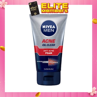 NIVEA Men Total Anti Acne Oil Control Foam 100g