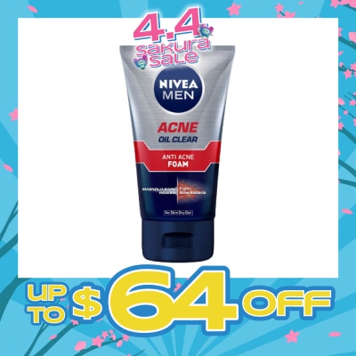 NIVEA - Men Total Anti Acne Oil Control Foam 100g