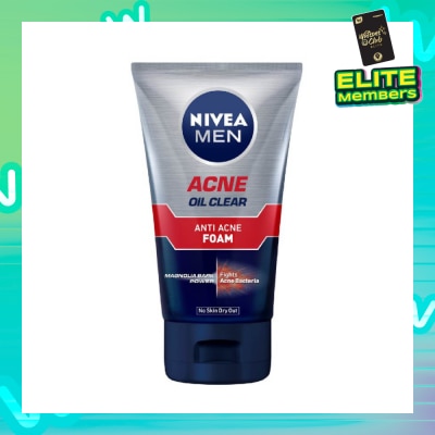 NIVEA Men Total Anti Acne Oil Control Foam 100g (Expiry: Oct`2025)
