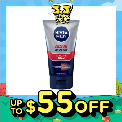 NIVEA Men Total Anti Acne Oil Control Foam 100g