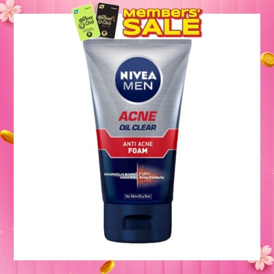 NIVEA Men Total Anti Acne Oil Control Foam 100g