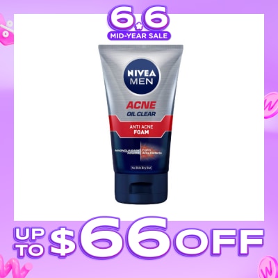 NIVEA - Men Total Anti Acne Oil Control Foam 100g