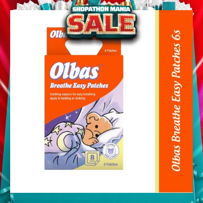 OLBAS - Breathe Easy Patches (Apply To Bedding Or Clothing) 6s