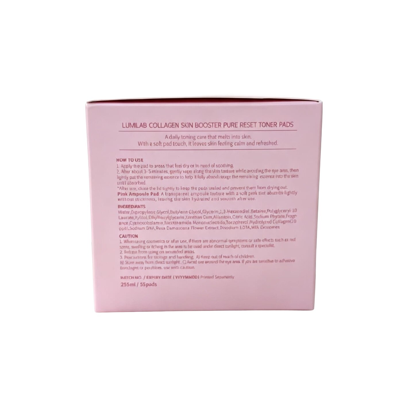 Collagen Skin Booster Pure Reset Toner Pads 255ml image