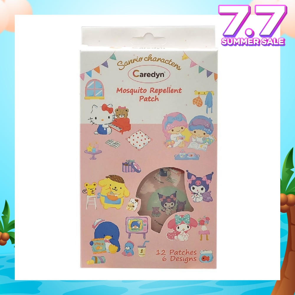 Sanrio Characters Mosquito Repellent Patch 6 Assorted Designs 12s