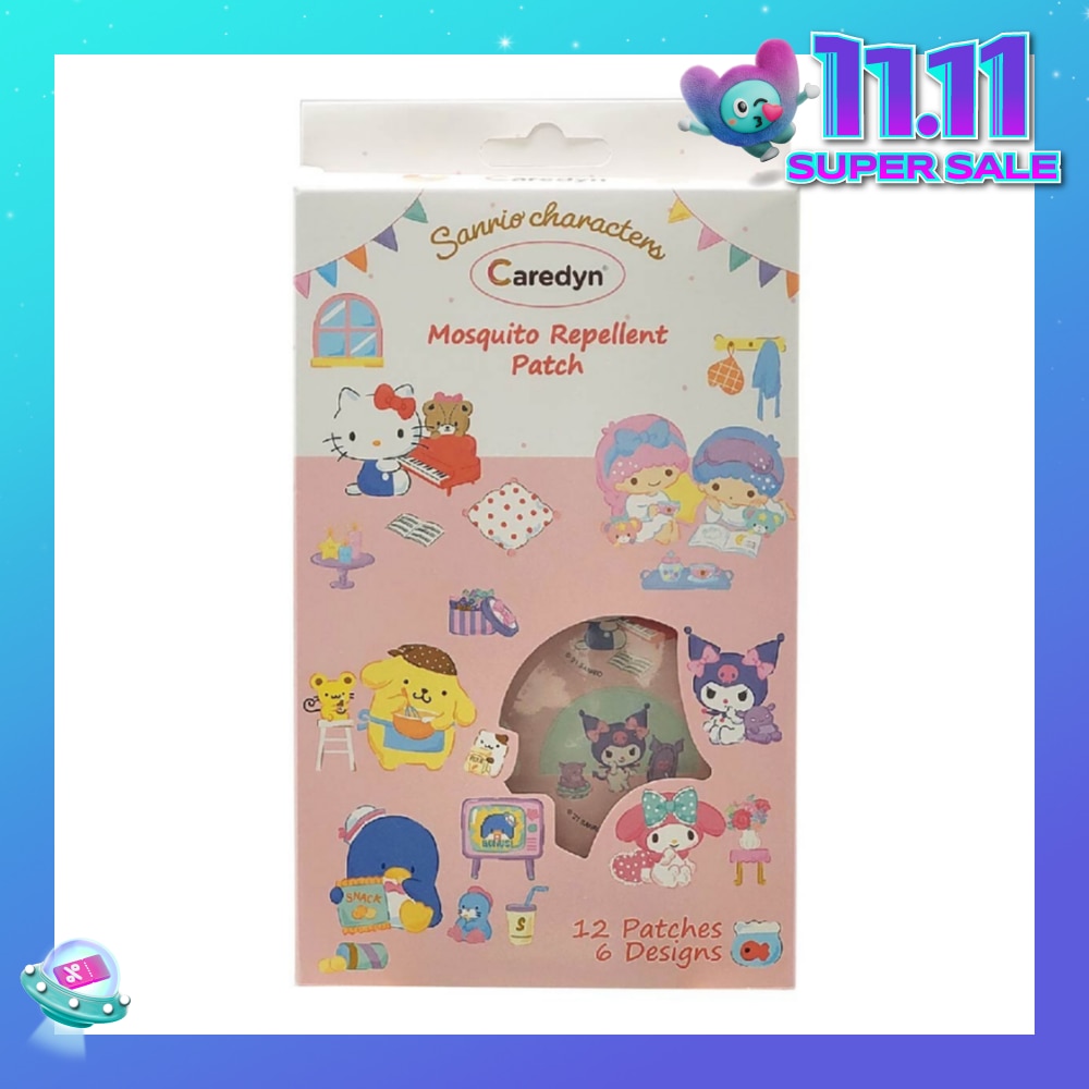 Sanrio Characters Mosquito Repellent Patch 6 Assorted Designs 12s