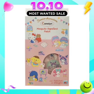 CAREDYN Sanrio Characters Mosquito Repellent Patch 6 Assorted Designs 12s image