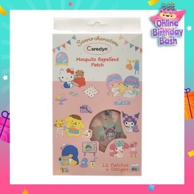 CAREDYN Sanrio Characters Mosquito Repellent Patch 6 Assorted Designs 12s