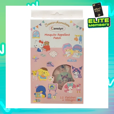 CAREDYN Sanrio Characters Mosquito Repellent Patch 6 Assorted Designs 12s