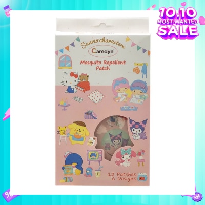 CAREDYN Sanrio Characters Mosquito Repellent Patch 6 Assorted Designs 12s