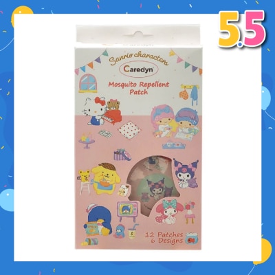 CAREDYN Sanrio Characters Mosquito Repellent Patch 6 Assorted Designs 12s