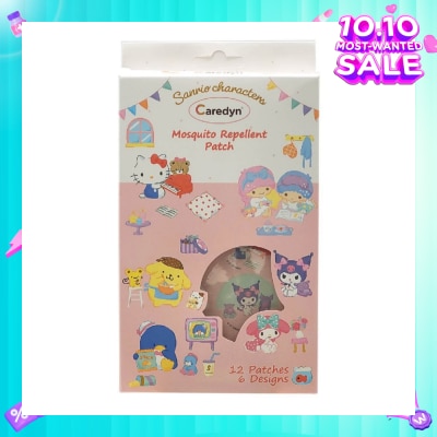 CAREDYN Sanrio Characters Mosquito Repellent Patch 6 Assorted Designs 12s