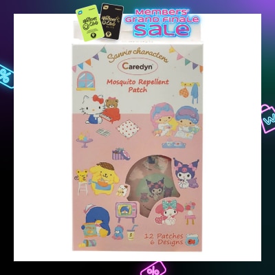 CAREDYN Sanrio Characters Mosquito Repellent Patch 6 Assorted Designs 12s