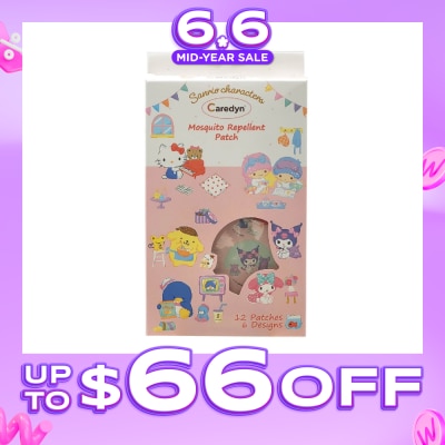 CAREDYN - Sanrio Characters Mosquito Repellent Patch 6 Assorted Designs 12s