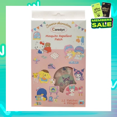 CAREDYN Sanrio Characters Mosquito Repellent Patch 6 Assorted Designs 12s