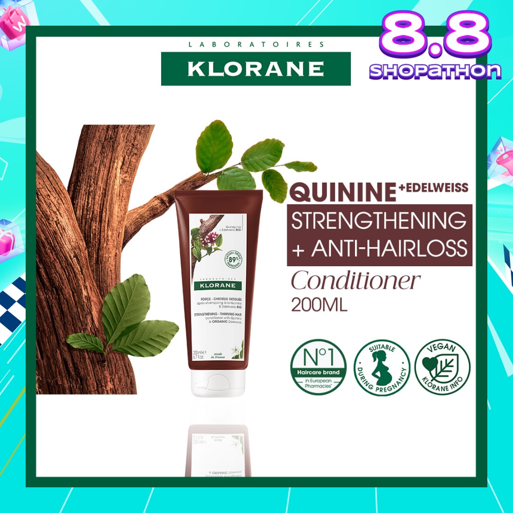 Strengthening - Thinning Hair Loss Quinine & Organic Edelweiss Conditioner (To Strengthens Hair & Reduces Breakage) 200ml