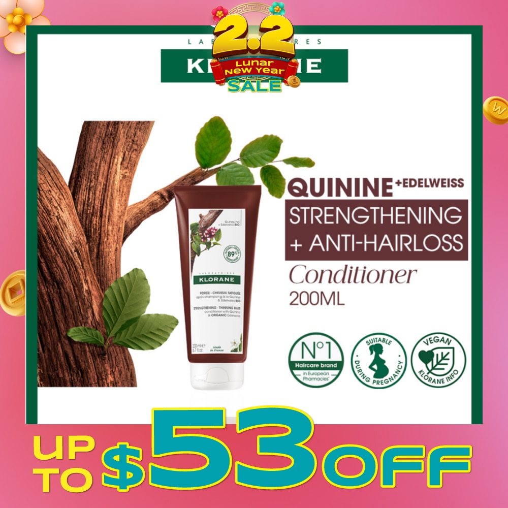 Strengthening - Thinning Hair Loss Quinine & Organic Edelweiss Conditioner (To Strengthens Hair & Reduces Breakage) 200ml