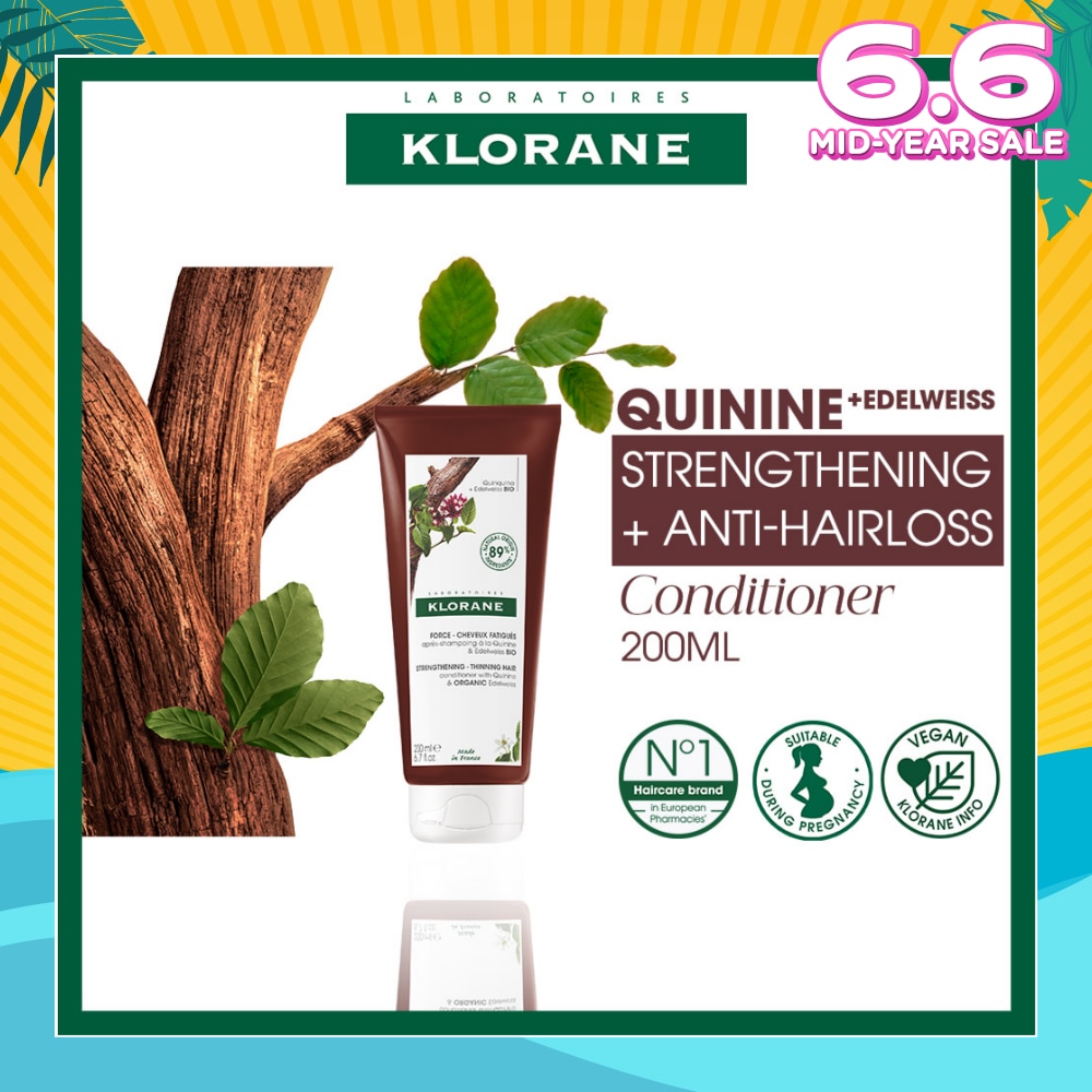 Strengthening - Thinning Hair Loss Quinine & Organic Edelweiss Conditioner (To Strengthens Hair & Reduces Breakage) 200ml