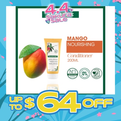 KLORANE - Nourishing - Dry Hair Mango Conditioner (To Rehydrates, Enhances & Protects) 200ml