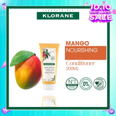 KLORANE Nourishing - Dry Hair Mango Conditioner (To Rehydrates, Enhances & Protects) 200ml