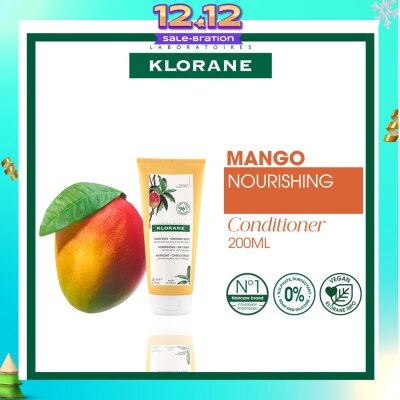 KLORANE Nourishing - Dry Hair Mango Conditioner (To Rehydrates, Enhances & Protects) 200ml