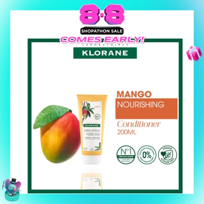 KLORANE - Nourishing - Dry Hair Mango Conditioner (To Rehydrates, Enhances & Protects) 200ml