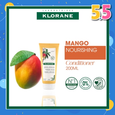 KLORANE Nourishing - Dry Hair Mango Conditioner (To Rehydrates, Enhances & Protects) 200ml
