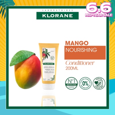 KLORANE Nourishing - Dry Hair Mango Conditioner (To Rehydrates, Enhances & Protects) 200ml