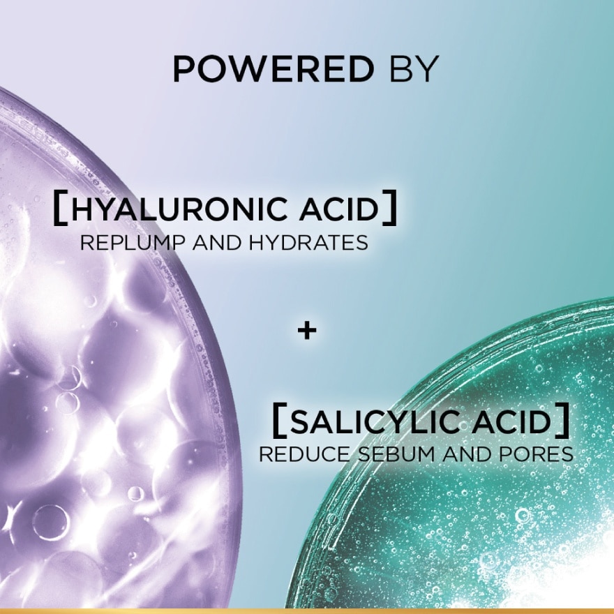 Hyaluronic Acid Oil Control Starter Kit (Cleanser + Serum + Gel Cream) 1s