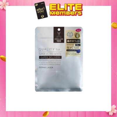 QUALITY 1ST Derma Laser Super VC100 White Sheet Mask (Brightening Care) 7s