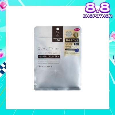 QUALITY 1ST Derma Laser Super VC100 White Sheet Mask (Brightening Care) 7s