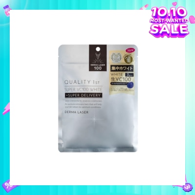 QUALITY 1ST Derma Laser Super VC100 White Sheet Mask (Brightening Care) 7s