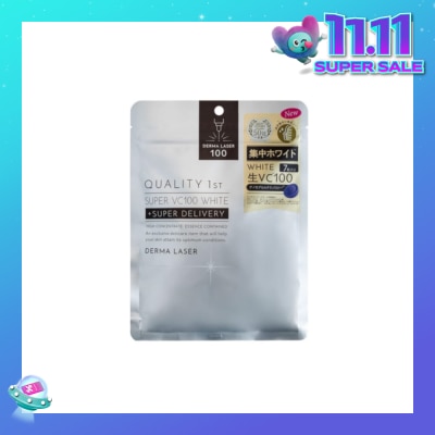 QUALITY 1ST Derma Laser Super VC100 White Sheet Mask (Brightening Care) 7s