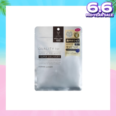 QUALITY 1ST Derma Laser Super VC100 White Sheet Mask (Brightening Care) 7s