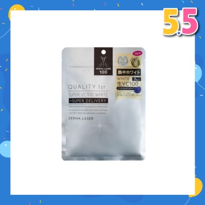 QUALITY 1ST Derma Laser Super VC100 White Sheet Mask (Brightening Care) 7s