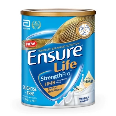 ENSURE Life Strength Pro With HMB Adult Nutritional Drink Vanilla (Sucrose-Free) 800g