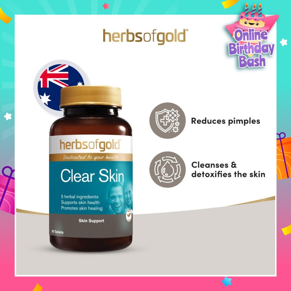 Clear Skin Support Tablet (to Reduces Pimples, Cleanses & Detoxifies The Skin) 90s