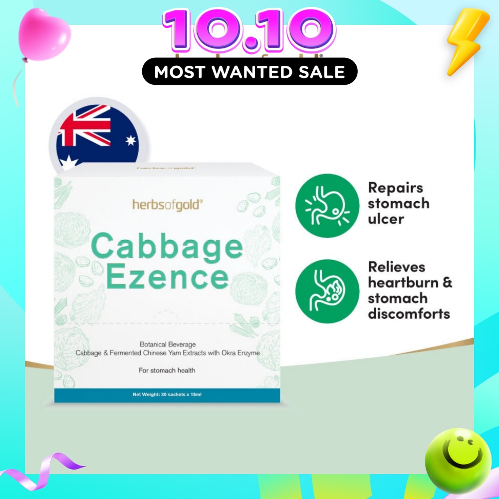 Cabbage Ezence For Stomach Health Sachet (Repairs Stomach Ulcer, Relieves Heartburn& Stomach Discomforts) 30s image