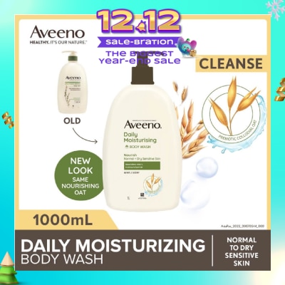 AVEENO Daily Moisturizing Body Wash (Helps Replenish Skin’s Natural Moisture Suitable For Normal To Dry Skin) 1L