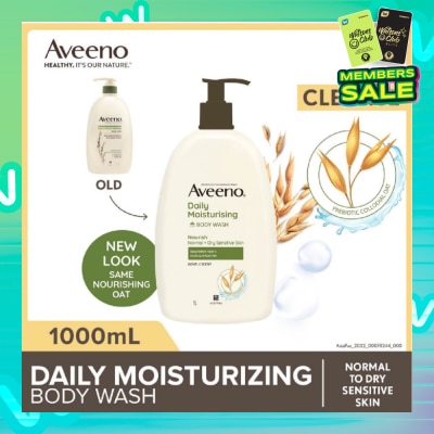 AVEENO Daily Moisturizing Body Wash (Helps Replenish Skin’s Natural Moisture Suitable For Normal To Dry Skin) 1L