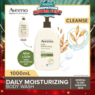 AVEENO - Daily Moisturizing Body Wash (Helps Replenish Skin’s Natural Moisture Suitable For Normal To Dry Skin) 1L