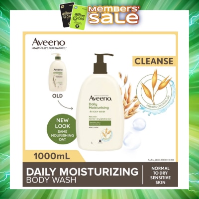 AVEENO - Daily Moisturizing Body Wash (Helps Replenish Skin’s Natural Moisture Suitable For Normal To Dry Skin) 1L