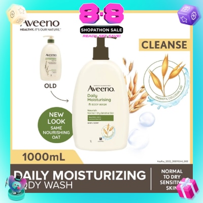 AVEENO - Daily Moisturizing Body Wash (Helps Replenish Skin’s Natural Moisture Suitable For Normal To Dry Skin) 1L